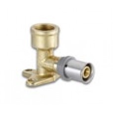 Пресс-уголок 90° Kermi x-net 16х1/2"ВР с настенным креплением